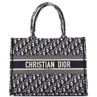 Christian Dior Book Tote Oblique Canvas Medium