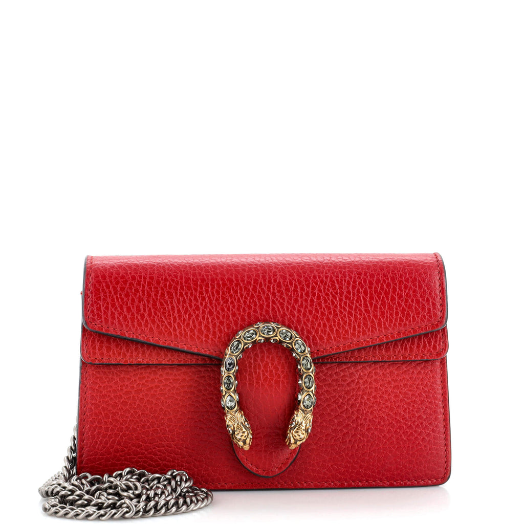Gucci Dionysus Leather Wristlet - Red