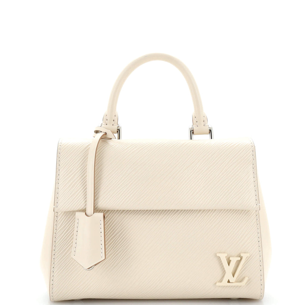 Louis Vuitton Cluny Top Handle Bag Epi Leather Mini Black 15353452