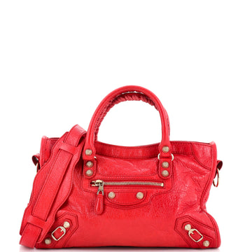 Balenciaga City Giant Studs Bag Leather Small