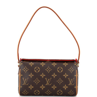 Louis Vuitton Recital Handbag Monogram Canvas Brown