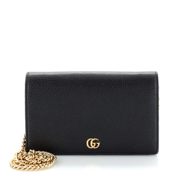 Gucci Petite GG Marmont Chain Wallet Leather Mini