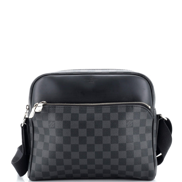 LOUIS VUITTON Damier Graphite Dayton Reporter PM Shoulder Bag