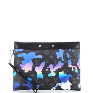 Louis Vuitton Pochette To-Go Limited Edition Room with a View Printed Monogram Eclipse Canvas
