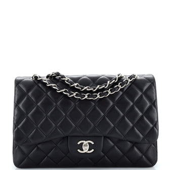 Chanel Classic Single Flap Bag Quilted Lambskin Jumbo