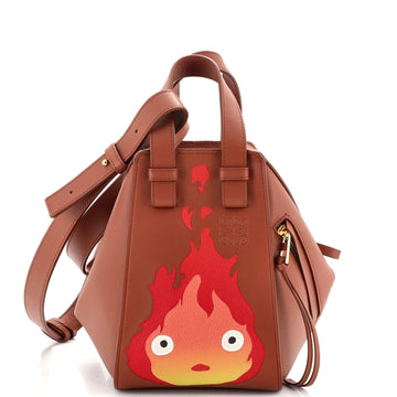 Loewe Howl's Moving Castle Hammock Bag Printed Leather Small