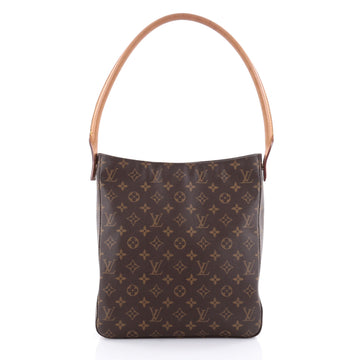 Louis Vuitton Looping Handbag Monogram Canvas GM Brown 2385305