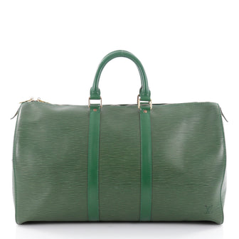 Louis Vuitton Keepall Bag Epi Leather 45 Green