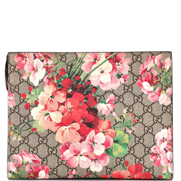 Gucci Toiletry Pouch Blooms Print GG Coated Canvas Large