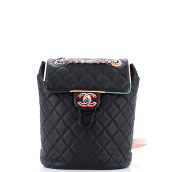 Chanel Cuba Urban Spirit Backpack Quilted Lambskin Small Black 2385602