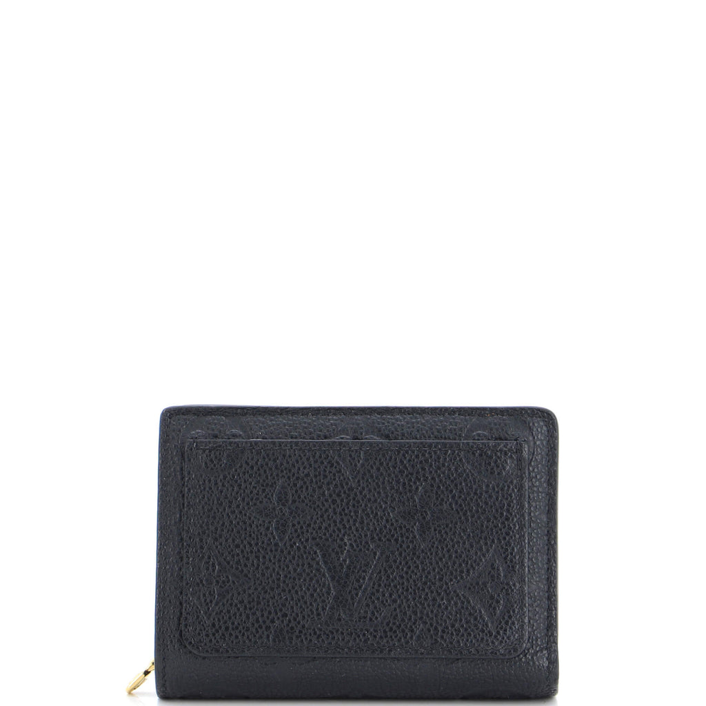 Louis Vuitton Clea Wallet Monogram Empreinte Leather Black