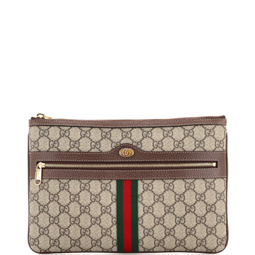 Gucci Ophidia Zip Pouch GG Coated Canvas Large