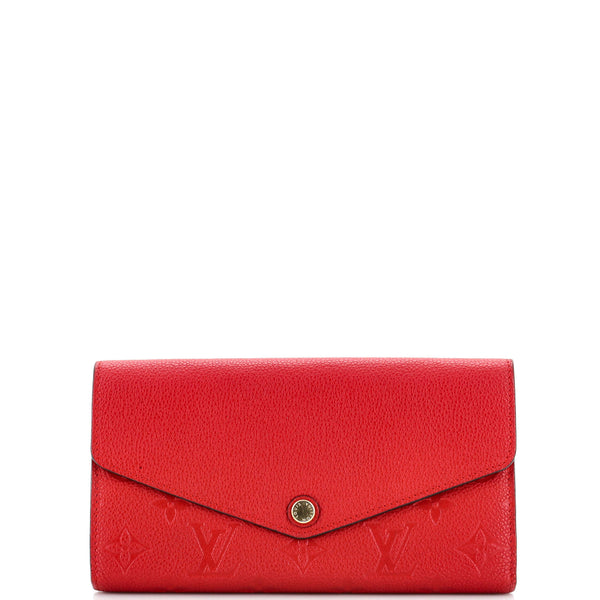 Louis Vuitton Sarah Wallet NM Monogram Empreinte Leather Red 2386361