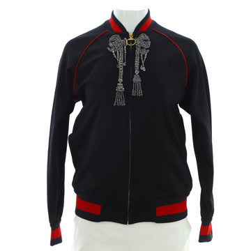 Gucci Women's Life is Gucci Bomber Jacket Polyester and Cotton with Crystals