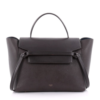 Celine Belt Bag Pebbled Leather Mini Brown 2386501