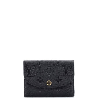 Louis Vuitton Victorine Wallet Monogram Empreinte Leather Black