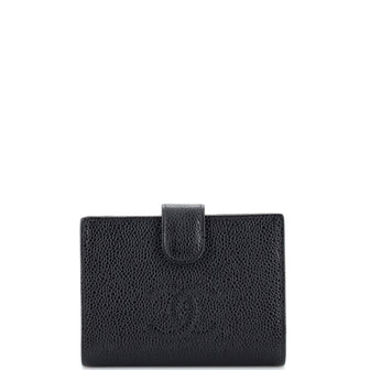 Chanel Timeless CC French Wallet Caviar Compact Black 2387571