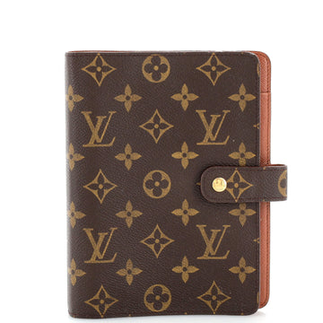 Louis Vuitton Ring Agenda Cover Monogram Canvas MM