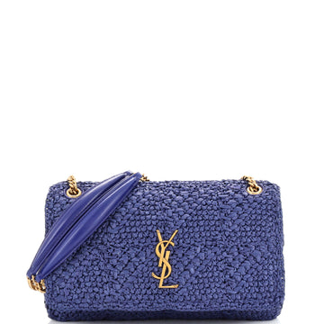 Saint Laurent Jamie Flap Bag Crochet Raffia Medium