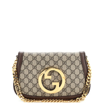 Gucci Blondie NM Flap Bag GG Coated Canvas Small