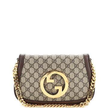 Gucci Blondie NM Flap Bag GG Coated Canvas Small