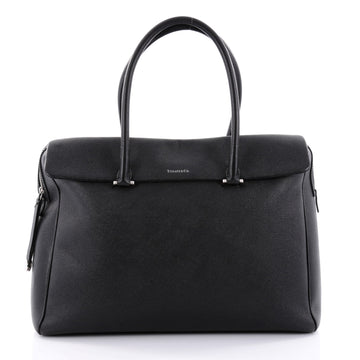 Tiffany & Co. Peyton Satchel Leather Large Black 2387902
