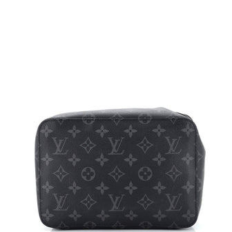 Louis Vuitton Black Monogram Leather Toiletry Pouch GM Louis