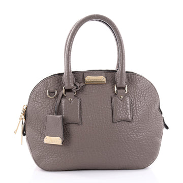 Burberry Orchard Bag Heritage Grained Leather Small Gray 2388701