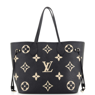 Louis Vuitton Neverfull NM Tote Bicolor Monogram Empreinte Giant MM