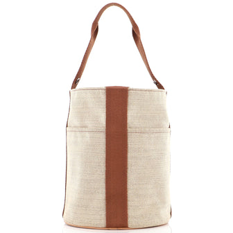 Hermes Saxo Handbag Toile MM