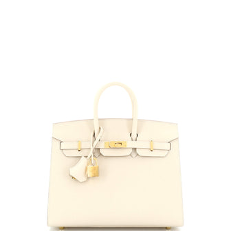 Hermes Birkin Sellier Bag Light Epsom with Gold Hardware 25