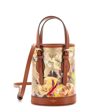 Louis Vuitton Bucket Bag Limited Edition Garden Monogram Canvas Nano