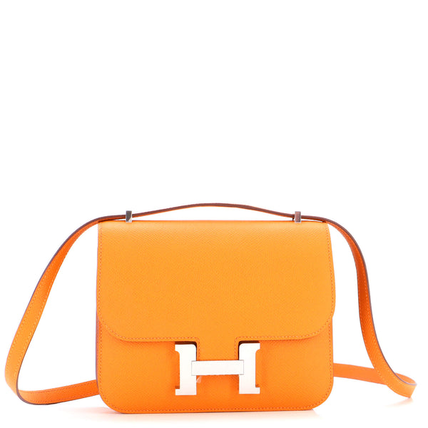 Hermès HERMES Constance Bag in Yellow Leather - 101390 ref.1030708 - Joli  Closet