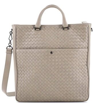 Bottega Veneta Convertible Front Pocket Tote Intrecciato Nappa with Leather Large