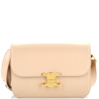 Celine Triomphe Shoulder Bag Smooth Calfskin Medium