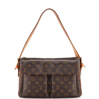 Louis Vuitton Viva Cite Handbag Monogram Canvas GM Brown 2389041
