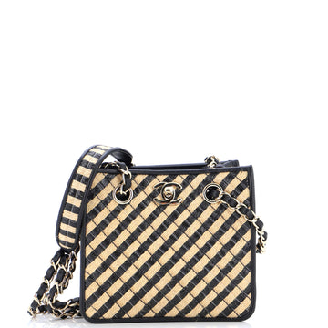 Chanel Urban Jungle Bucket Bag Striped Raffia and Jute