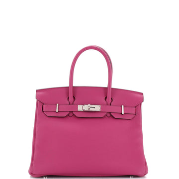 Hermes Birkin Handbag Pink Togo with Palladium Hardware 30