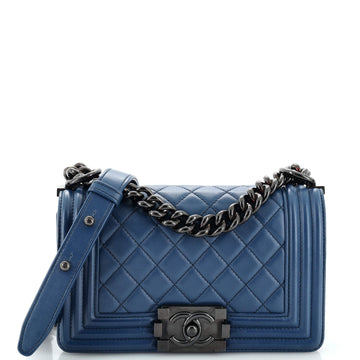 Chanel Boy Flap Bag Quilted Lambskin Small