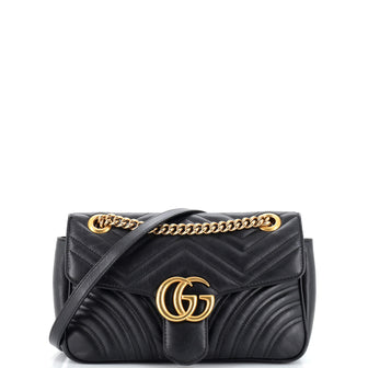 Gucci GG Marmont Flap Bag Matelasse Leather Small