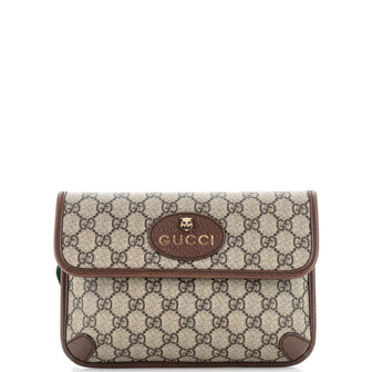 Gucci Neo Vintage Flap Belt Bag GG Coated Canvas