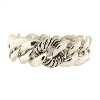 David Yurman Cordelia Curb Link Bracelet Sterling Silver Large