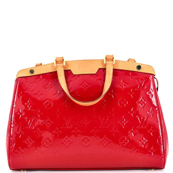 Louis Vuitton Brea Handbag Monogram Vernis mm Pink