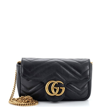 Gucci GG Marmont Flap Bag Matelasse Leather Super Mini
