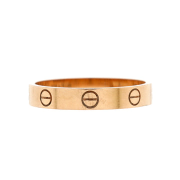 Cartier Love Wedding Band Ring 18K Rose Gold