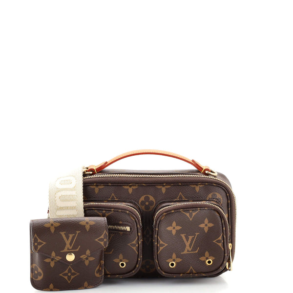 Louis Vuitton Utility Crossbody Bag Monogram Canvas Brown 22991017