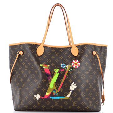 Louis Vuitton Neverfull Tote Limited Edition Monogram Murakami MOCA Hands GM