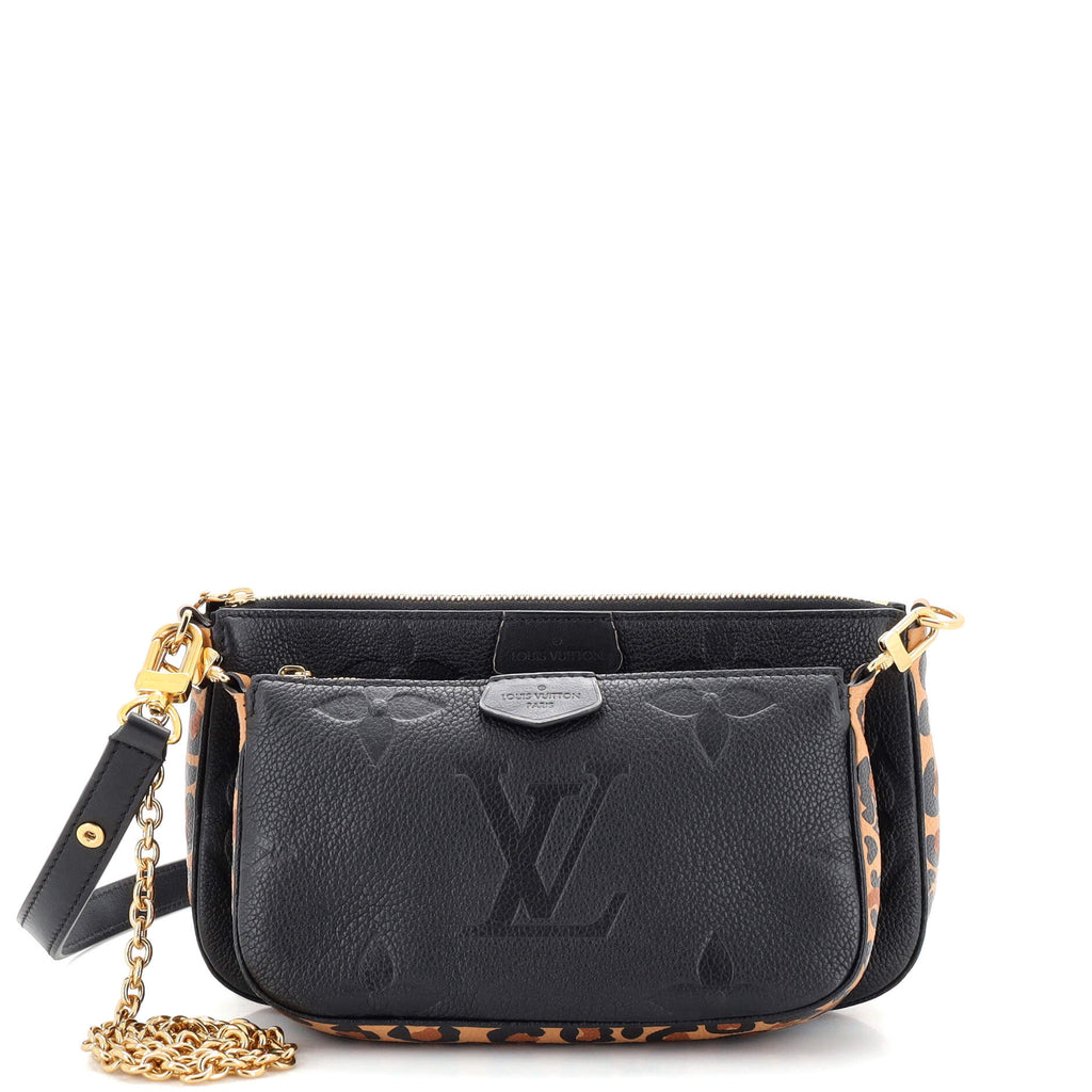 Louis Vuitton Multi Pochette Accessoires Wild at Heart Monogram Empreinte  Giant Black 23929718