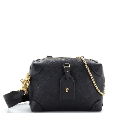 Louis Vuitton Petite Malle Souple Handbag Monogram Empreinte Leather
