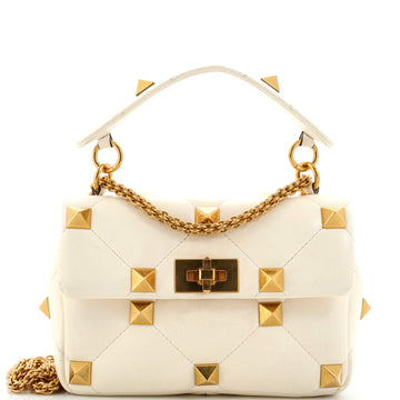 Valentino Garavani Roman Stud Flap Bag Quilted Leather Medium